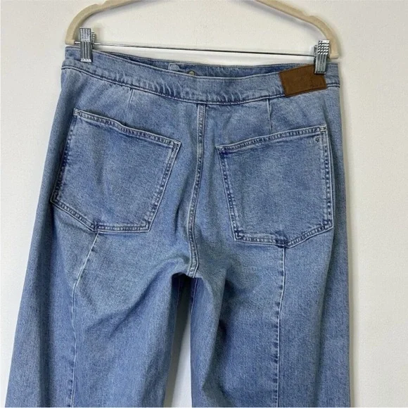 Madewell Emmett Wide Leg Crop Jeans Womens Size 31 High Rise - Picture 5 of 6